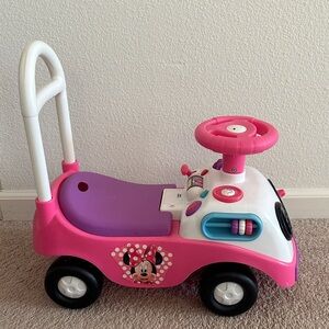 Disney Minnie Mouse Pink and Purple Ride-On Walker